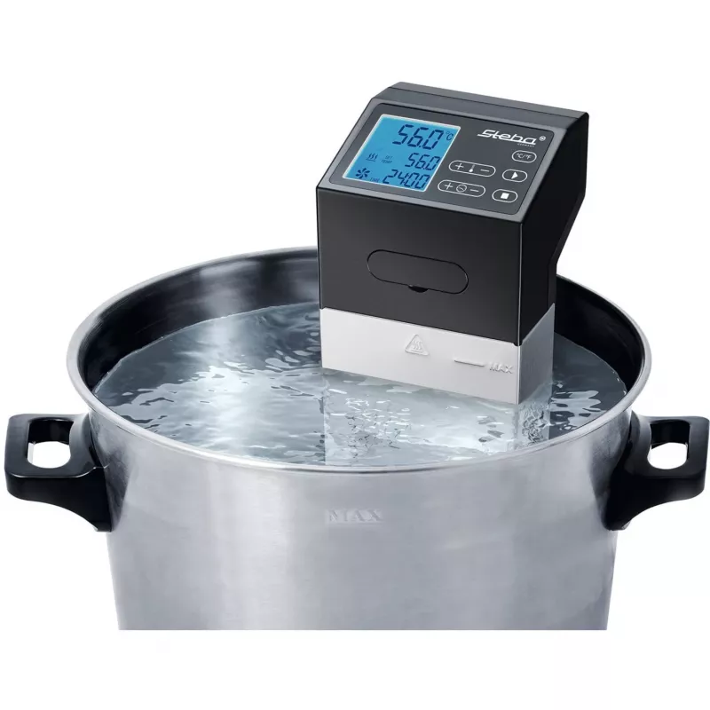 Steba SV 100 Professional cocedor sous vide, 1500 W, acero inoxidable/negro