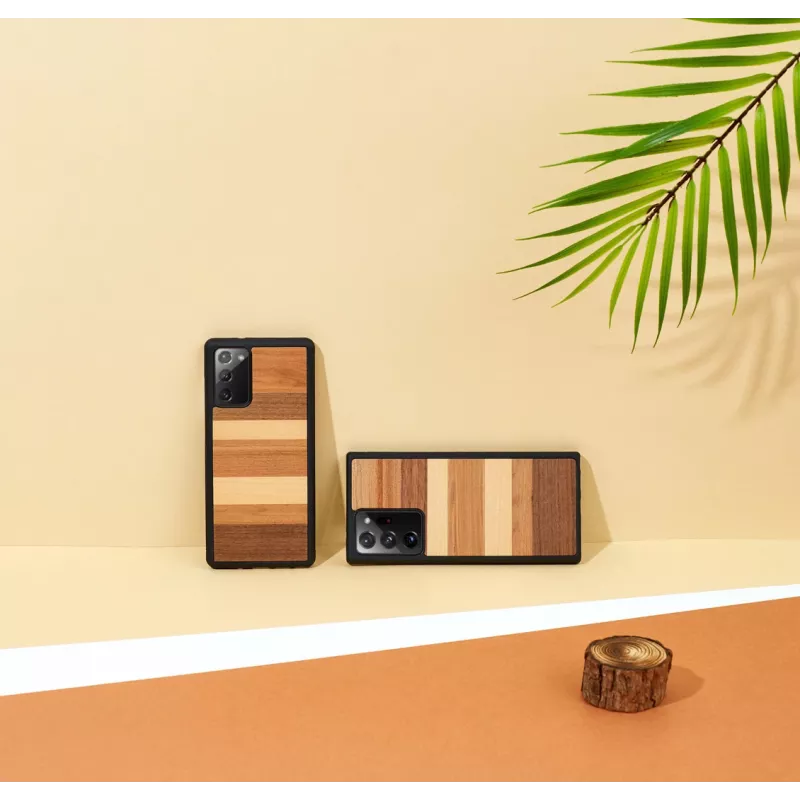Funda protectora para Samsung Galaxy Note 20 de man and wood — negra