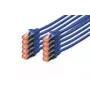 DIGITUS Cable de red CAT6 S/FTP, 3 m, azul, pack de 10
