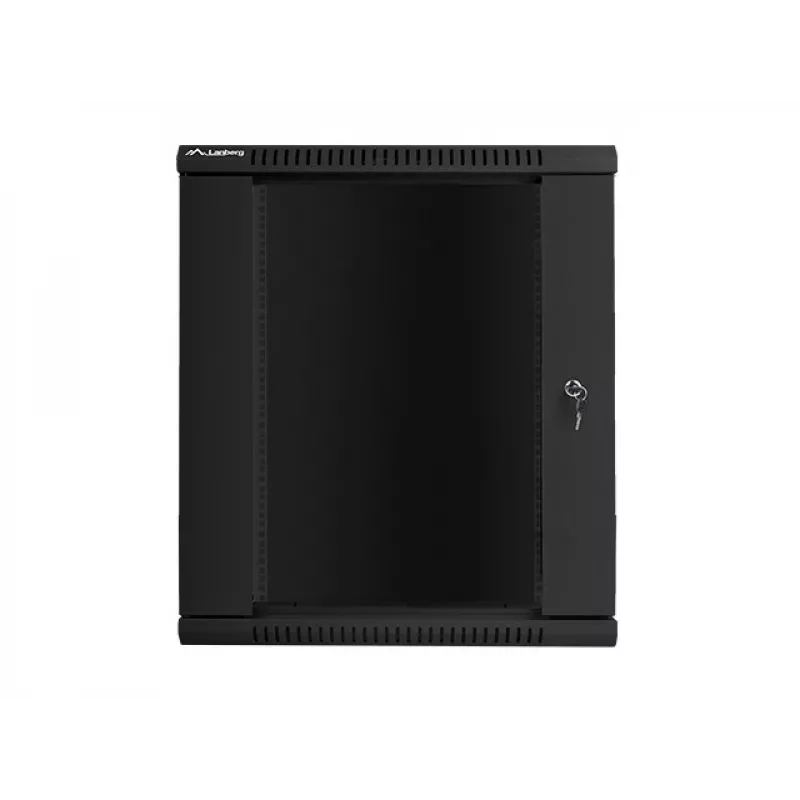 Armario de instalación de pared Lanberg 19'' 15U 600x600mm negro (puerta de cristal)