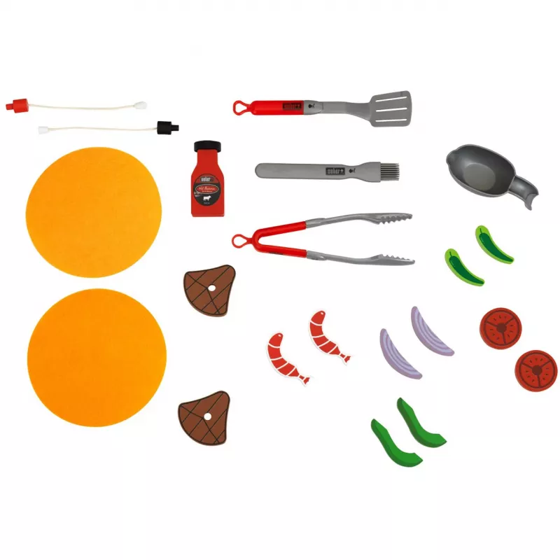 Barbacoa Weber Genesis de madera (MDF), cocina de juguete negra/gris