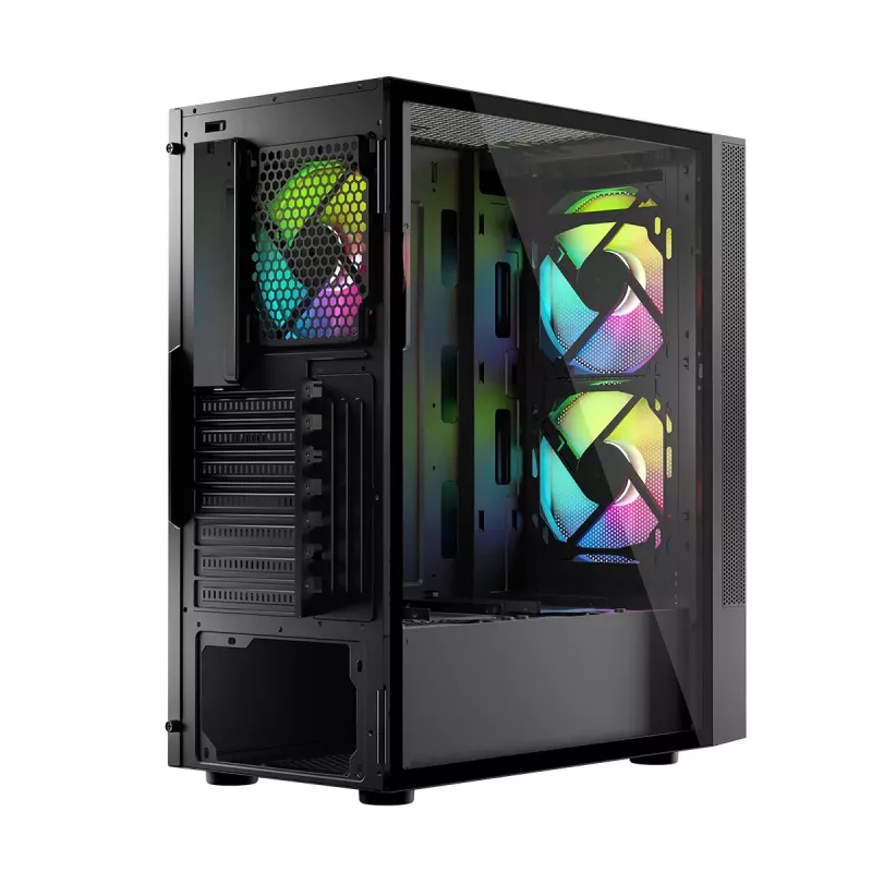 Logic ARYA ARGB Caja MINIDI USB 3.0 Negro