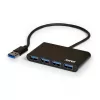 Hub USB Port Designs 900121 USB 3.2 Gen 1 Type-A 5000 Mbit/s negro
