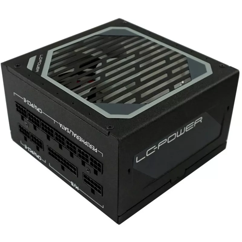 LC Power Super Silent Modular Series LC6550M V2,31 - Fuente de alimentación (interna) - ATX12V 2,3 - EPS12V - 80 PLUS Gold - AC 110-240 V - 550 Watt - PFC activo - Hammered Negro (L