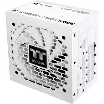 Fuente de alimentación PSU THERMALTAKE Toughpower GT Snow 1000W ATX 24-pin, 80 PLUS Gold, blanco, ventilador 120mm