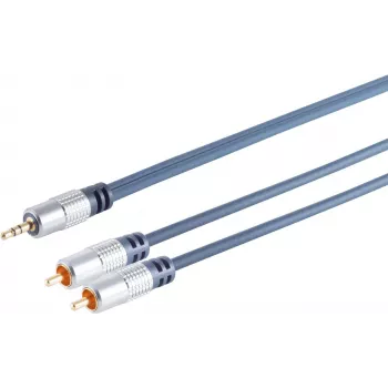 Cable de audio ShiverPeaks 30832-MHQ — 2x RCA (estéreo) a jack 3,5 mm, 1,5 m