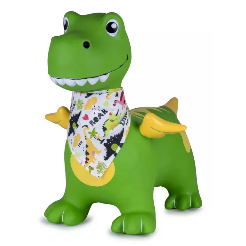 Juguete saltarín Jamara HoppyDoo Dino con alas verde con bomba