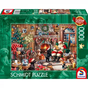Schmidt Spiele 58872 Puzzle – 1000 piezas, escena navideña, a partir de 12 años