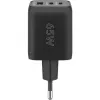 Goobay 64753 Cargador para dispositivos móviles Auriculares - Smartphone - Tablet Negro AC Carga rápida Interior (64753)