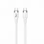 HYPER HyperJuice Cable de silicona USB-C a USB-C 240W (0,9 m/1 m) - blanco