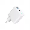 Cargador Gembird TA-UC-PDQC65L-W-01 para dispositivos móviles universal blanco AC carga rápida interior
