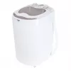 Lavadora de carga superior Adler AD 8055, portátil, 3 kg de capacidad, crema, mando giratorio, 150 W