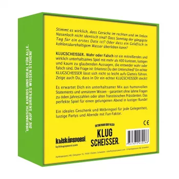 Klugscheisser - Wahr oder Falsch Edition, juego de fiesta