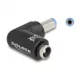 DeLOCK 80794 conector de cable DC 5,5 x 2,1 negro conector macho/hembra