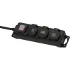 Brennenstuhl 1159950013 - 2 m - Interior/Exterior - Unmanaged - IP44 - Resistente al polvo - Protegido contra la lluvia - Protegido contra salpicaduras - Negro