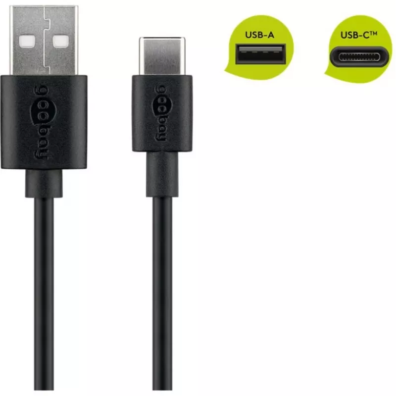 Cable USB Goobay 45735 negro