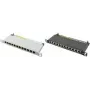 LogiLink - Panel de conexiones - montaje en rack - RJ-45 X 12 - gris claro, RAL 7035 - 0,5U - 25,4 cm (10)