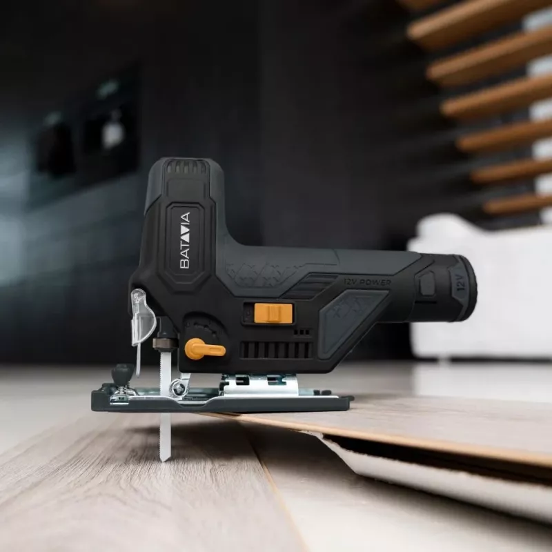 Batavia B.V. | Sierra de calar a batería 12V - Set Fixxpack 2.0 (incl. batería 2,0Ah y cable de carga USB-C)