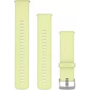 Garmin Correa de reloj de cambio rápido 22 mm Silicona Limón/Acero inoxidable (010-13406-11)