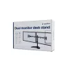 Gembird MS-D2ST-02 Soporte de sobremesa para monitor (girar, inclinar, pivotar), 13”-32”, negro