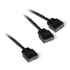 Divisor de cable en Y aRGB 3 pines a 2x 3 pines, 60cm negro, incl. conector