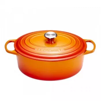Olla de cocción baja Le Creuset Signature oval 29 cm volcánico