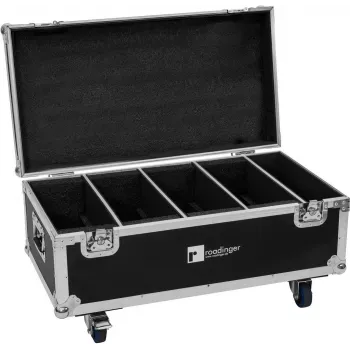Flightcase Roadinger PLL-384 para 4 focos LED, diseño robusto