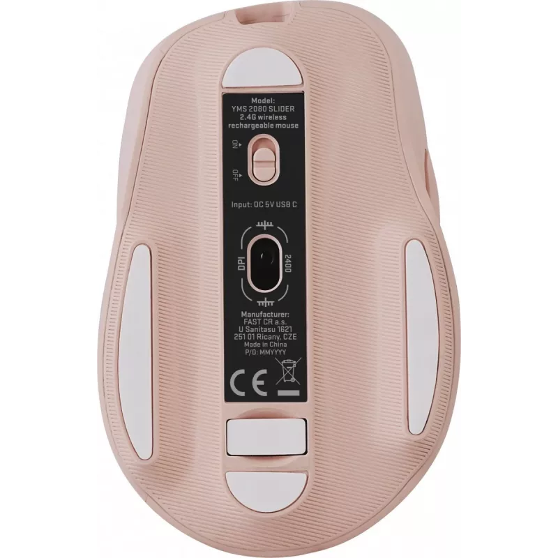 Ratón inalámbrico YENKEE YMS 2080PK SLIDER 2.4GHz