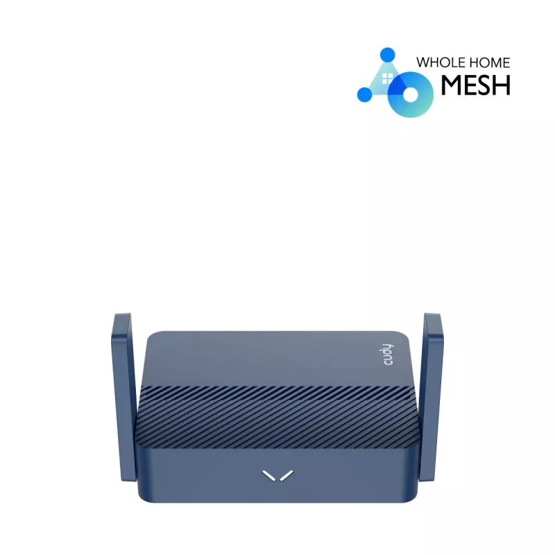 Router portátil Cudy TR3000 AX3000 Wi‑Fi 6, Gigabit Ethernet WAN/LAN, USB-A, antenas externas, azul
