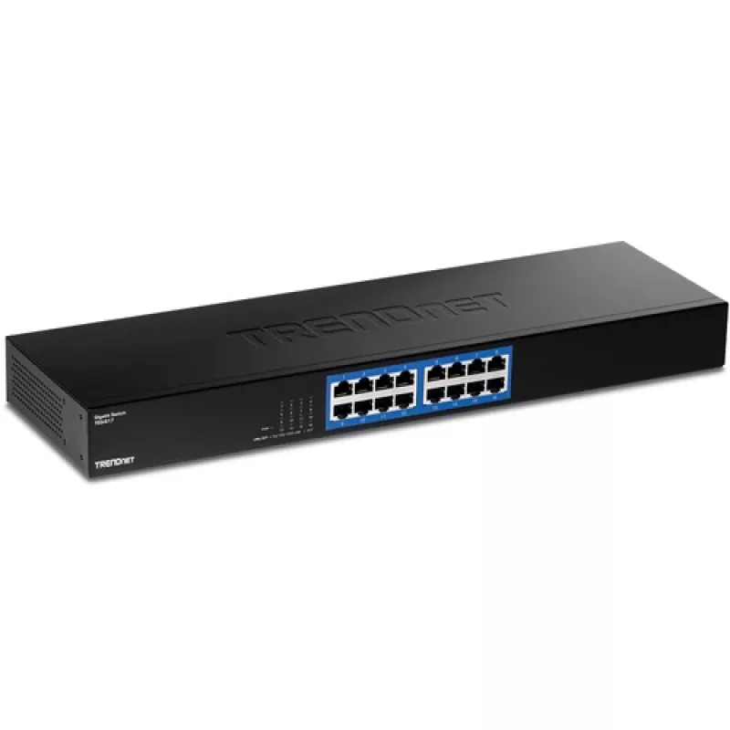 TRENDnet TEG S17 - Switch - 16 x 10/100/1000 - montaje en rack