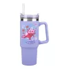 Paladone Minecraft vaso aislante morado con pajita, 900 ml
