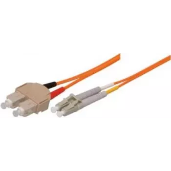 Tecline exertis Connect - Cable de conexión - SC multimodo (M) a LC multimodo (M) - 15 m - fibra óptica - 50/125 micrómetros - OM2 - naranja (85615)