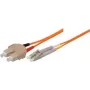 Tecline exertis Connect - Cable de conexión - SC multimodo (M) a LC multimodo (M) - 15 m - fibra óptica - 50/125 micrómetros - OM2 - naranja (85615)