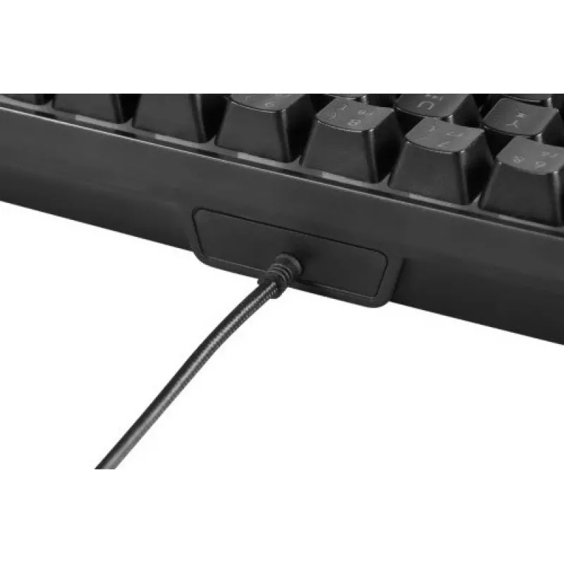Teclado gaming Deltaco DK240 mini 60% USB, RGB negro