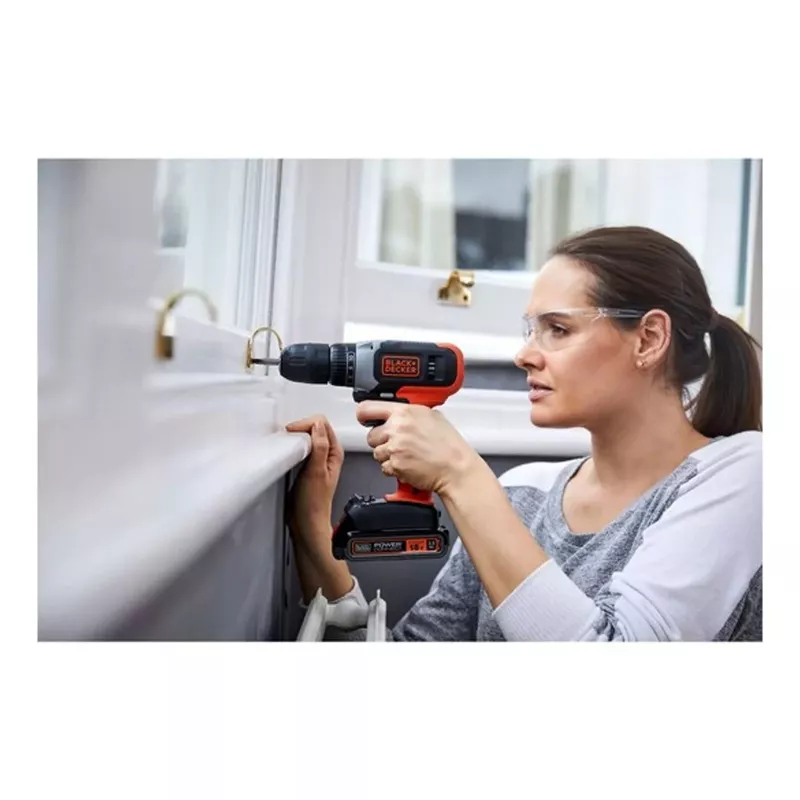 BLACK & DECKER | Taladro atornillador con batería | BCD001C2-QW | 18 V | 2x1,5 Ah | Litio