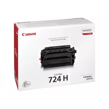 Cartucho de tóner Canon CRG-724H, 1 ud., original, negro
