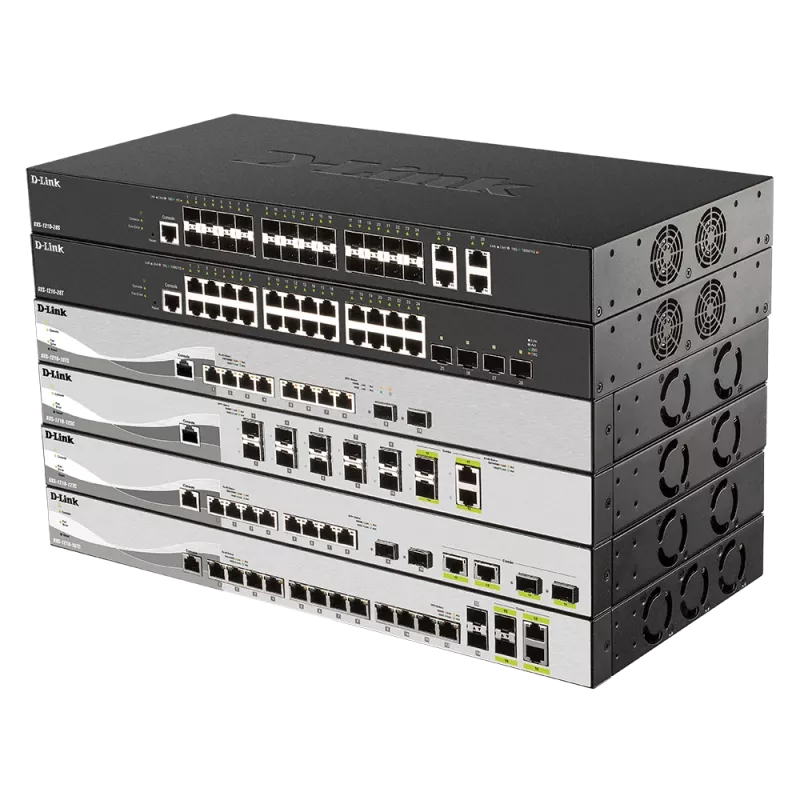 D-Link switch inteligente gestionado 24 puertos 10G SFP+, 4 puertos 10GBASE-T