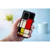 Funda protectora iKins para Samsung Galaxy S20 Ultra — Mondrian negro