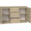 Cómoda Topeshop KOMODA 2D3S DĄB SONOMA