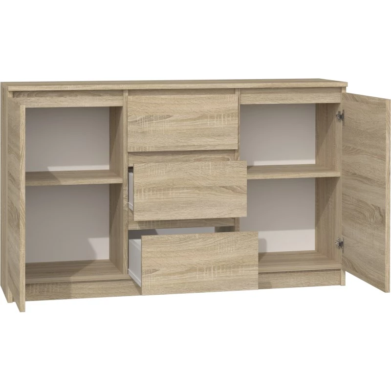 Cómoda Topeshop KOMODA 2D3S DĄB SONOMA