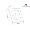 Maclean MC-676 Carcasa de seguridad para iPad 2/3/4/Air/Air2 con protección antirrobo y asa publicitaria