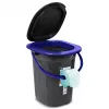 GreenBlue GB320BB inodoro portátil de camping tipo cubo, 19 l, negro/azul marino