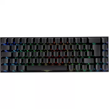 Deltaco GAM-100-DE - 65% - USB + Bluetooth - interruptor mecánico - QWERTZ - LED RGB - negro