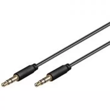 Wentronic Goobay cable de conexión jack 3,5 mm, 3 m – conector macho jack 3,5 mm (3 polos, estéreo) > conector macho jack 3,5 mm (3 polos, estéreo) (69108)