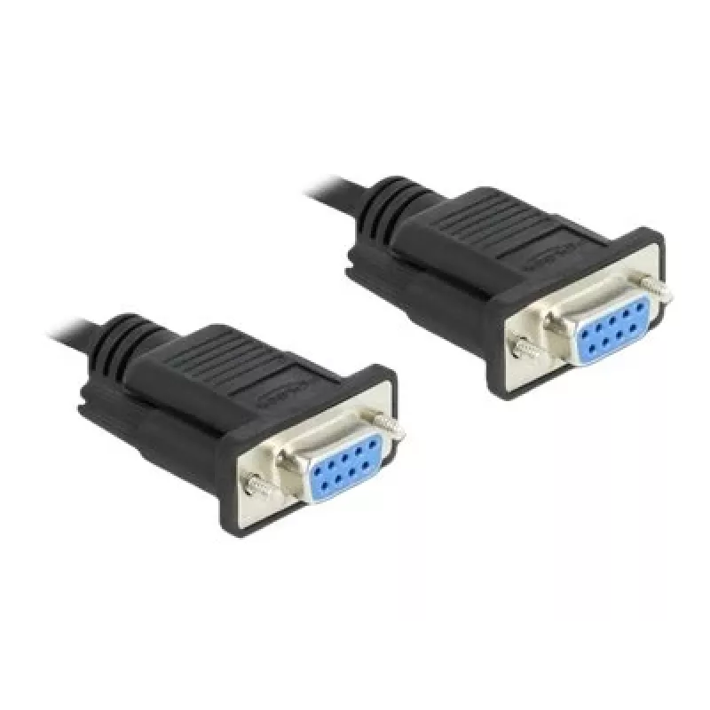 Cable serie RS-232 DeLOCK 87308 0,5 m conector hembra a conector hembra
