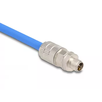 Conector de cables DeLOCK 86032 M12 LSA 2 cm plateado