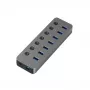 Adaptador USB A 3.0 – 7 x USB 3.0 con interruptores