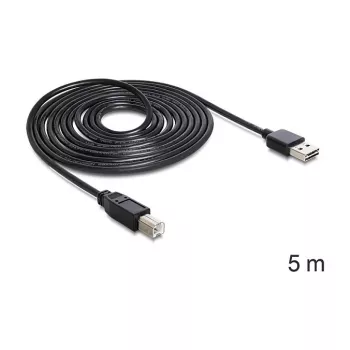 Cable USB DeLOCK 85553 USB 2.0 5 m USB A USB B negro