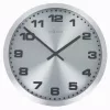 NeXtime Reloj de pared 2906zw Mercure, Ø25 cm, plateado