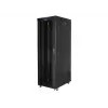Lanberg FF01-8042-12BL armario rack de suelo de 19 pulgadas 42U, 800x1000x2127,5 mm, puerta de cristal, LCD, IP20, para montar, negro